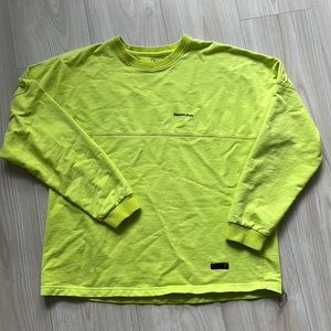 yellow cotton long sleeve t-shirt